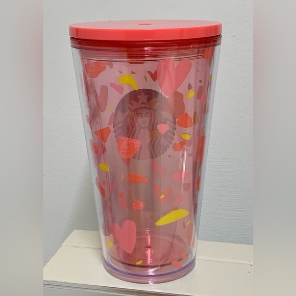 Valentines Day 2020 Exclusive Starbucks Double Walled 16 oz Lidded Tumbler - Picture 4 of 15
